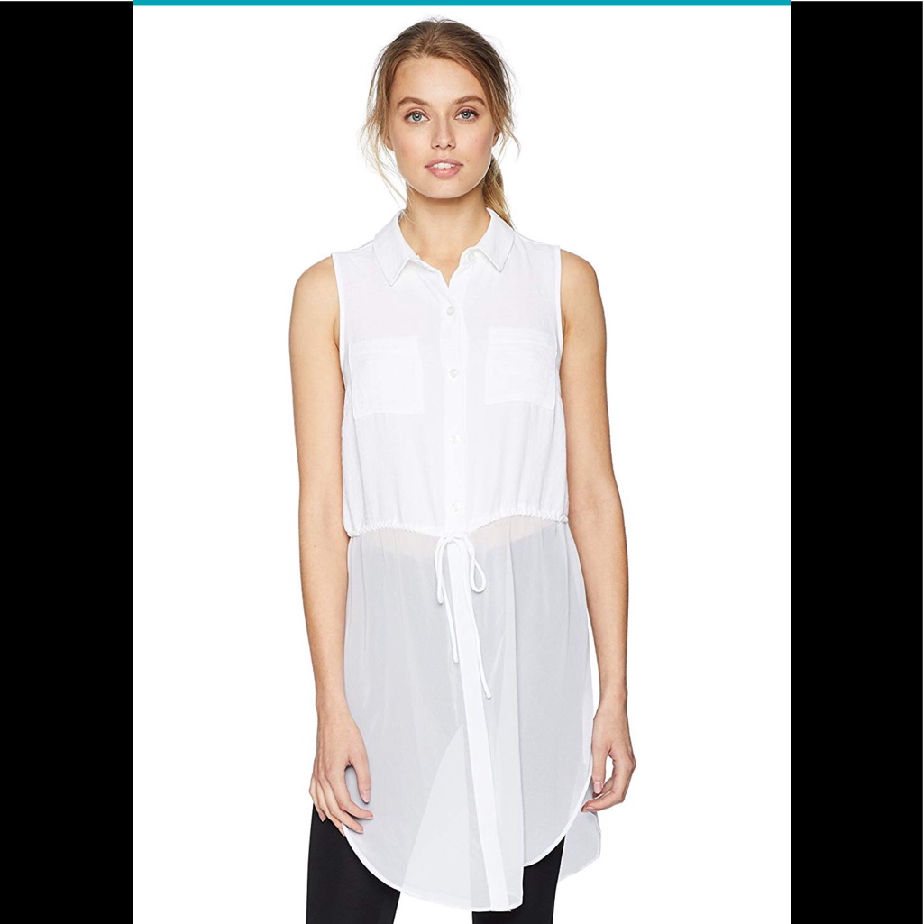 Bcbgeneration: Drawstring Waist Button Down Tunic